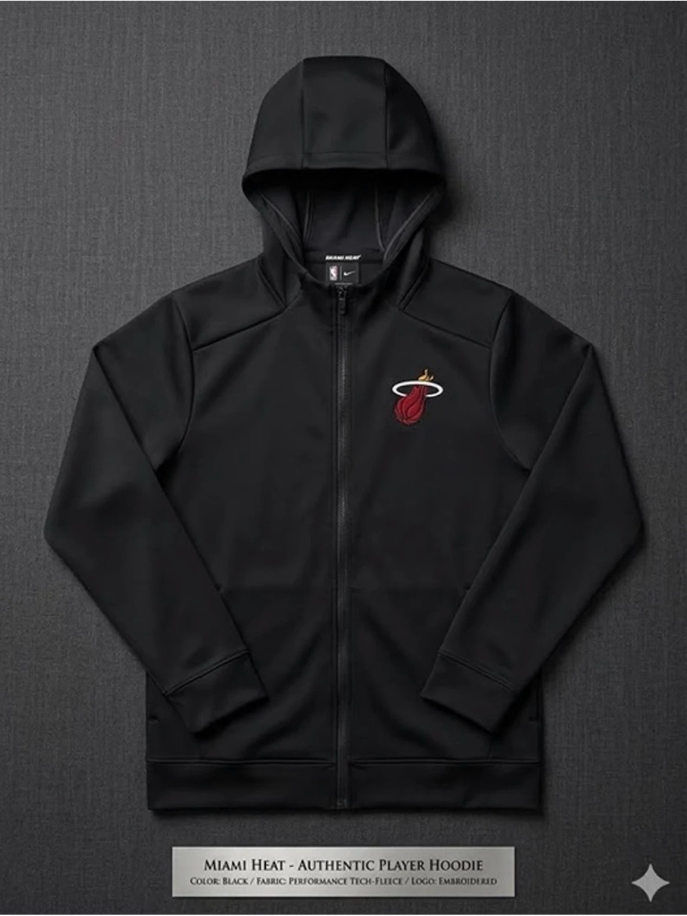 Miami Heat Youth Hoodie Large 14/16 Black Boys Kids Sweatshirt NBA Basketball